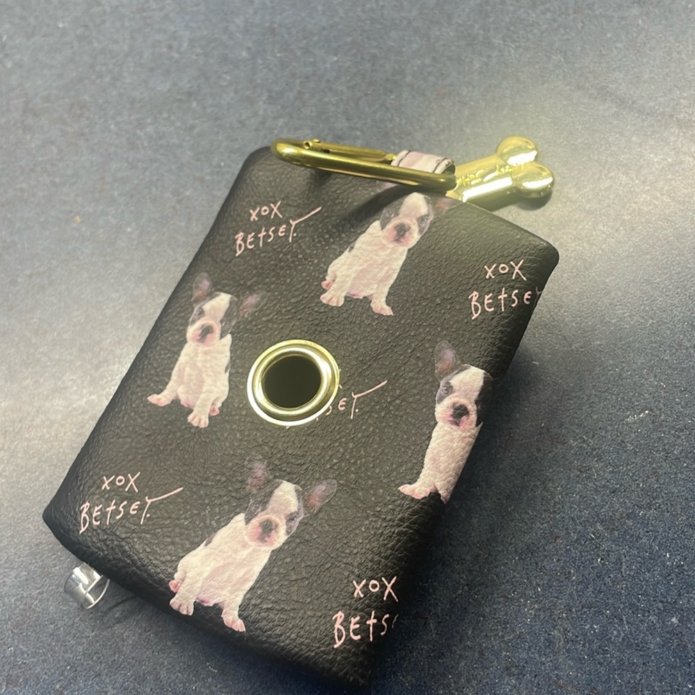 BETSEY Johnson, dog poop bag holder or possible wallet